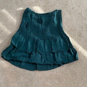 Wild Fable Teal High-Low Skirt